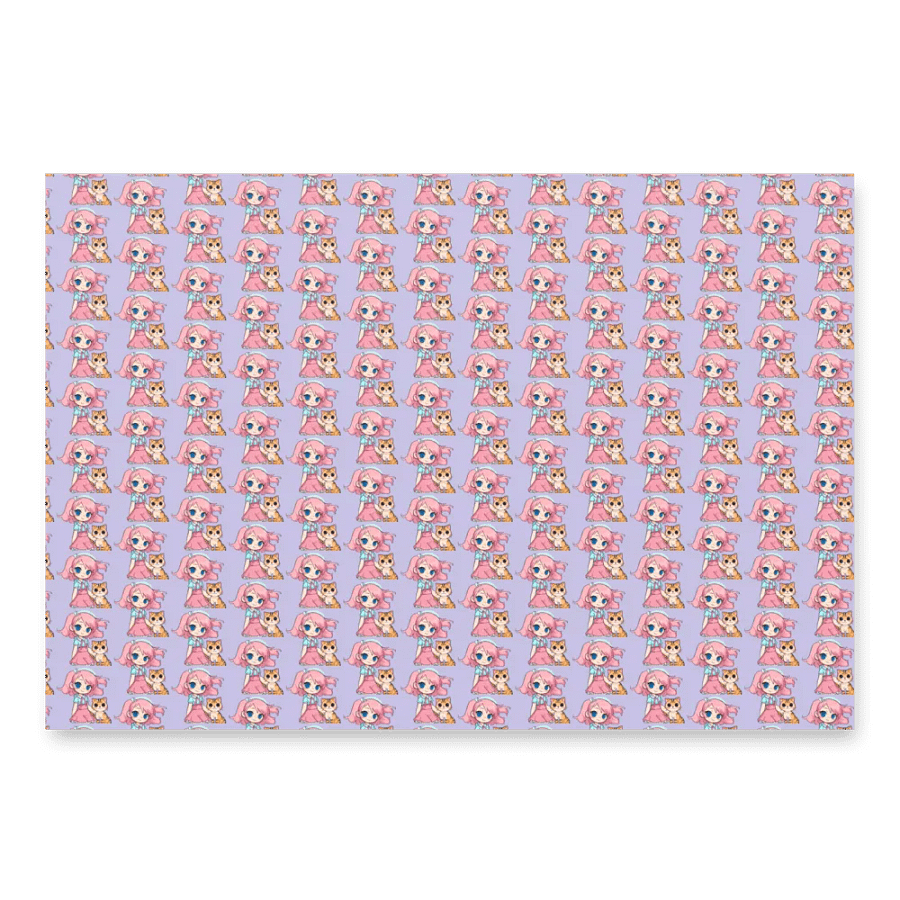 Funky Cartoon Character Wrapping Paper Set product image (1)
