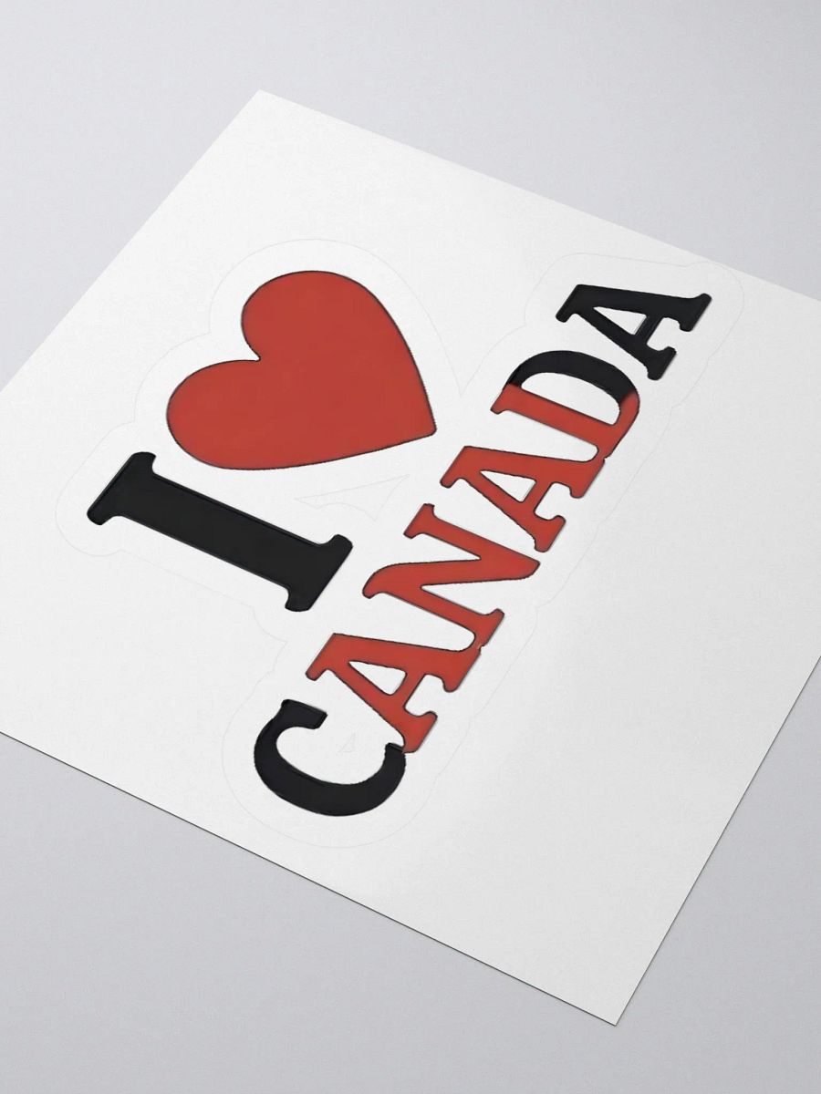 I Love Canada Sticker product image (3)