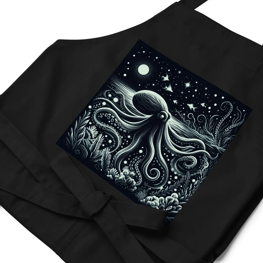 Midnight Octopus Organic Cotton Apron product image (10)