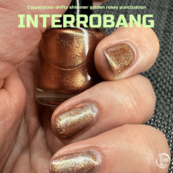 INTERROBANG - Sunset Gold Sparkly Nail Polish product image (1)
