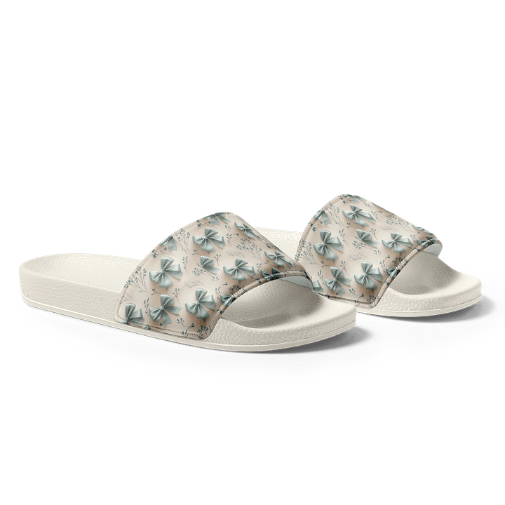 Women’s Slides – Something Blue Bows product image (1)