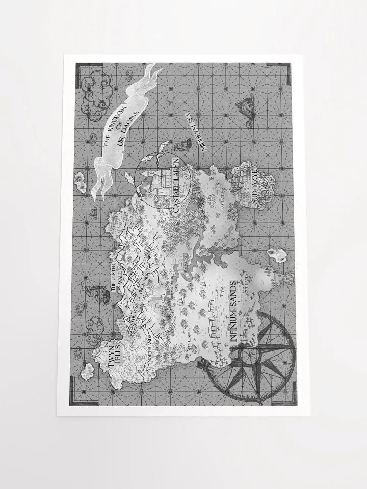 Map of Ur Daoine Art Print product image (1)