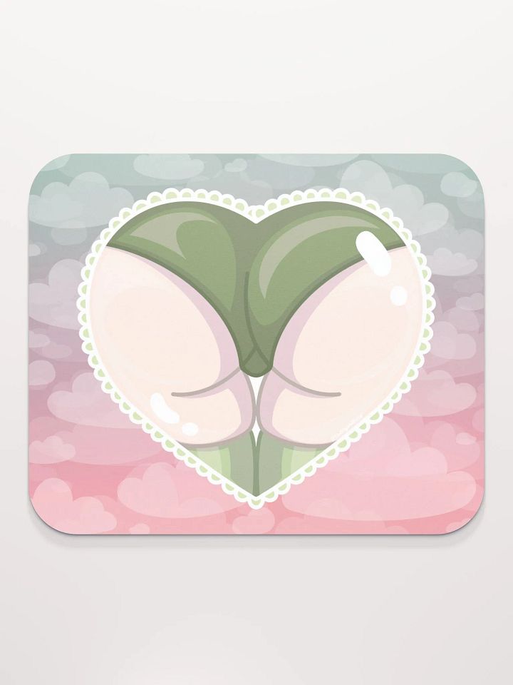 Green Heart Booty Mousepad product image (2)