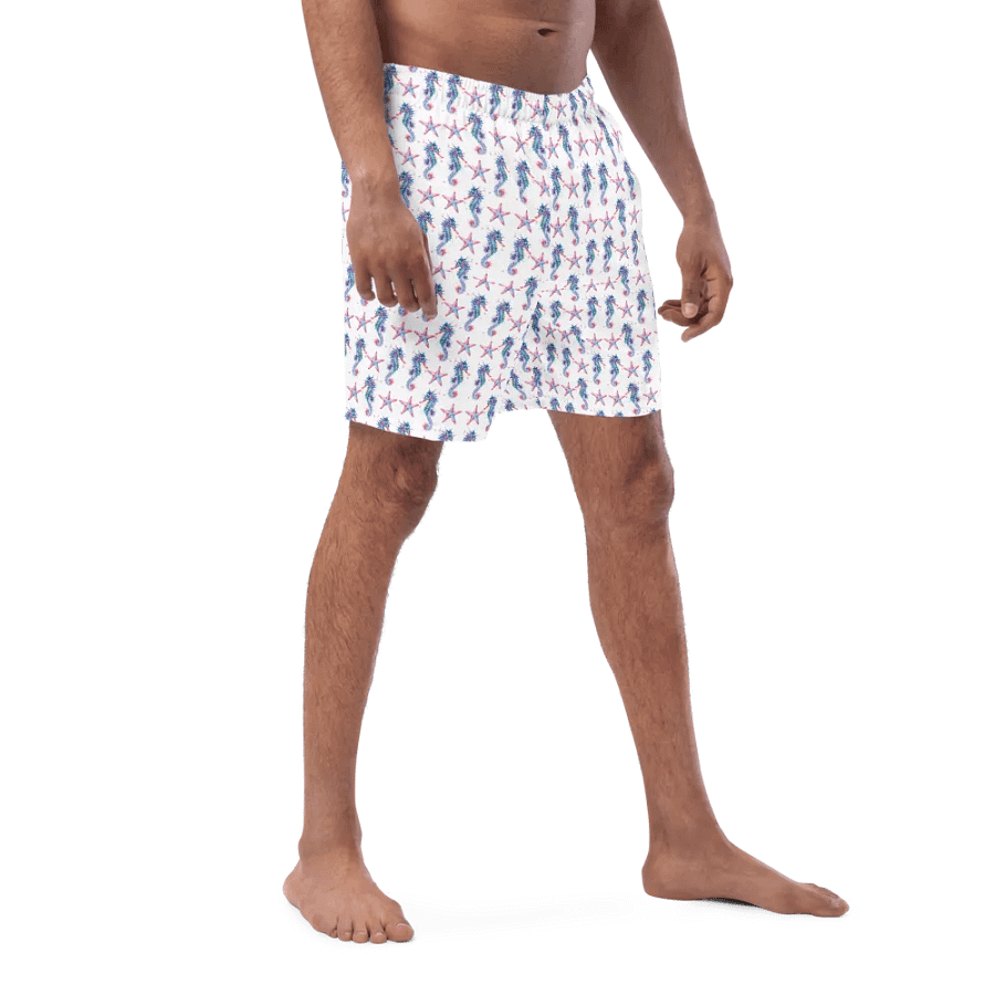 Seahorse And Starfish Swim Trunks product image (9)