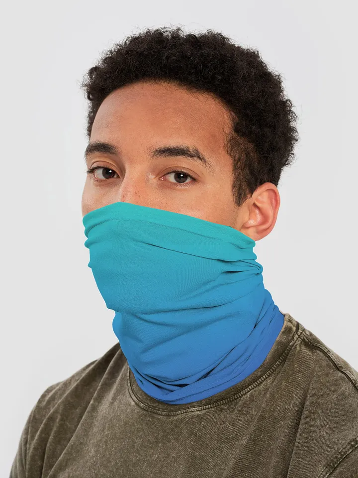 Gradient Blue Neck Gaiter product image (2)