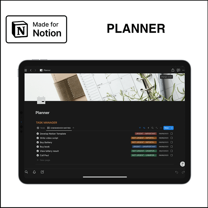Notion Template - Planner product image (1)