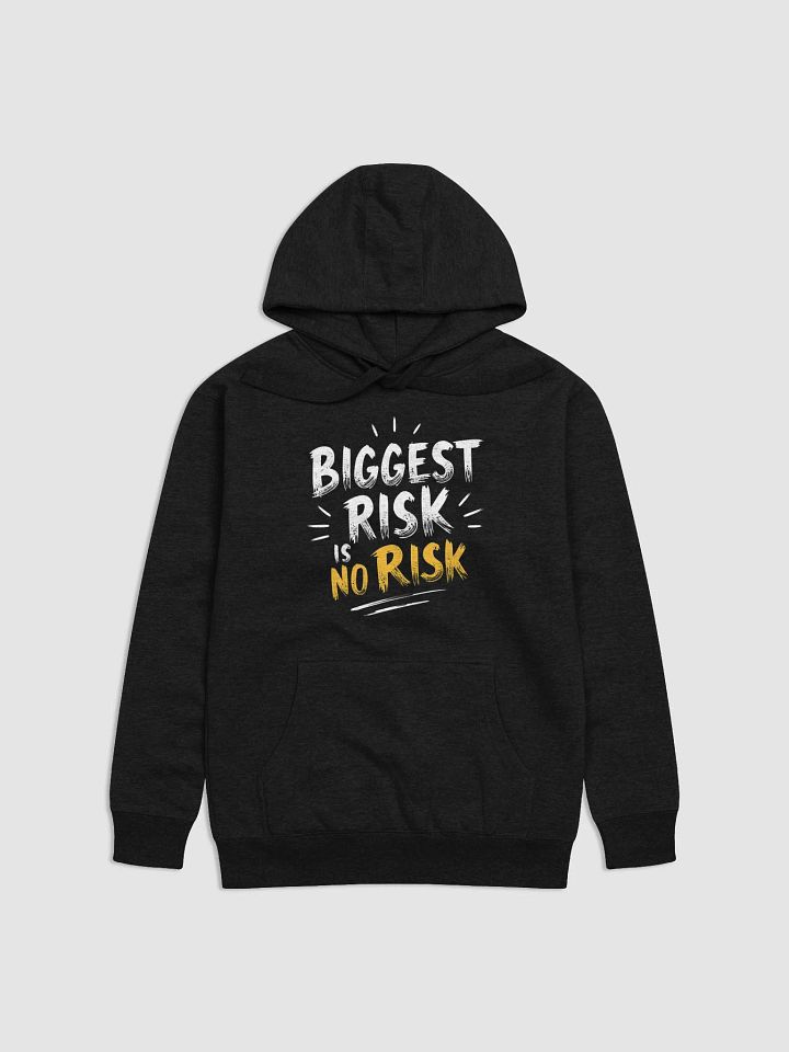 Biggest Risk Is No Risk   Hoodie – Ignite Your Inner Mark Zuckerberg, Embrace Boldness, and Transform Your Life Today! product image (1)