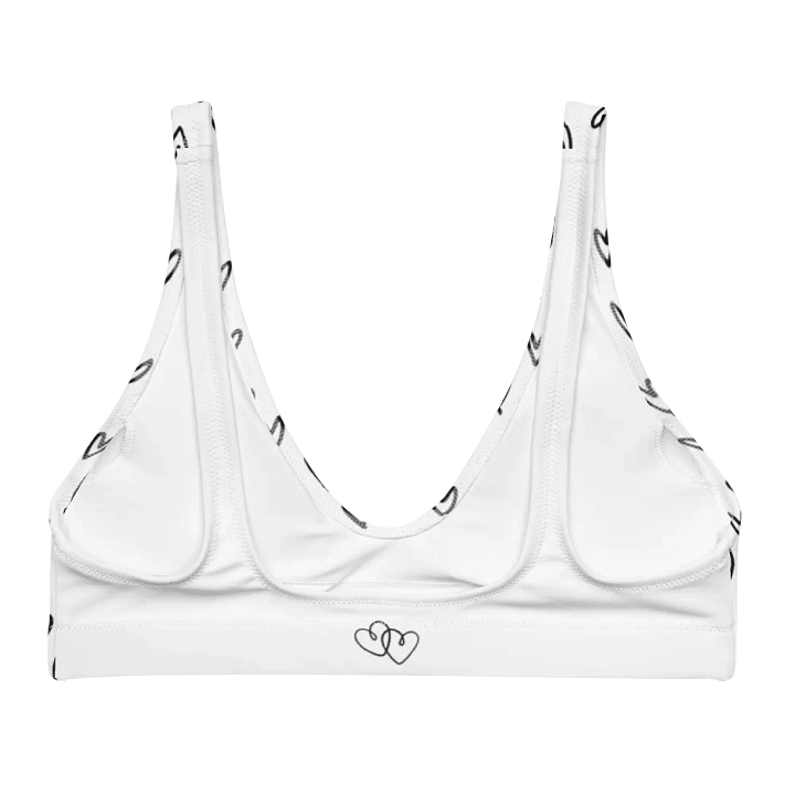 Mini Hearts Recycled Bikini Top product image (2)