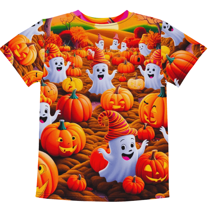 Spooky Pumpkin Patch Kids T Shirt product image (2)