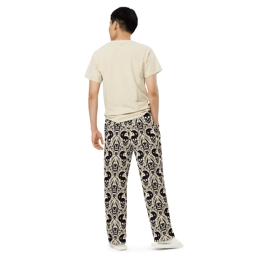 Moonlit Gothic All-Over Wide-Leg Pants product image (5)