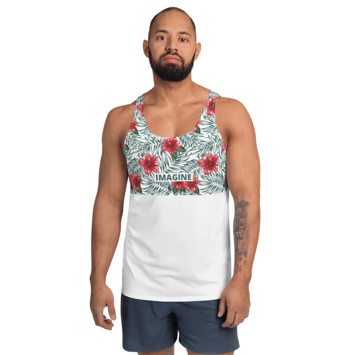 Hibiscus Leaf Design | Men´s Tank Top product image (1)