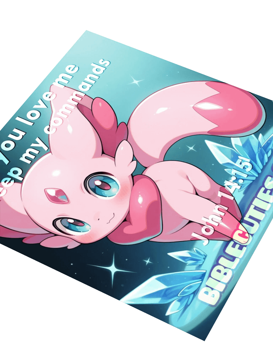 Bible Cuties Laurentina - If you love me keep my commands Sticker product image (6)