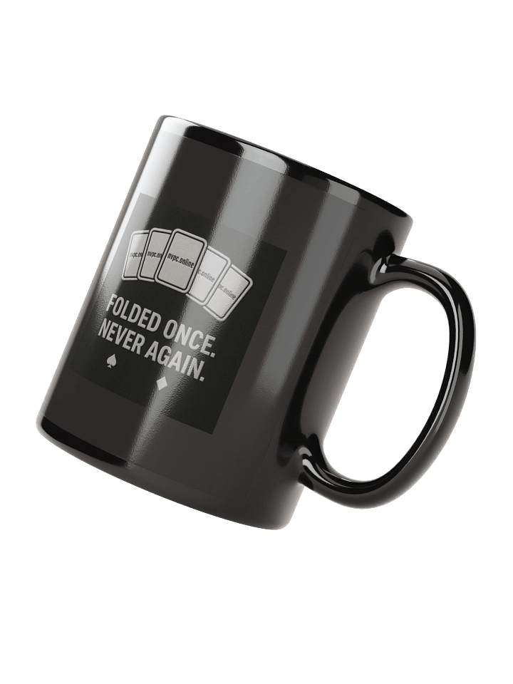 Monochrome "Folded Once - Never Again" Mug product image (2)