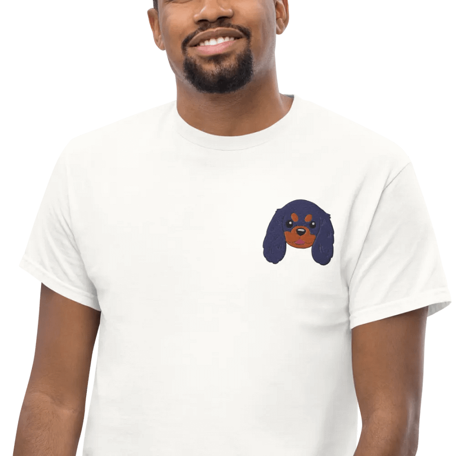 Playful Cavalier King Charles Spaniel Pup Embroidered Tee product image (5)