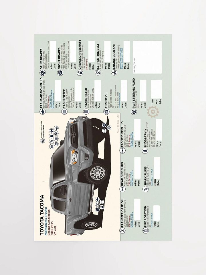 2nd GEN MAINTENANCE TRACKER V1.0 - Silver product image (2)