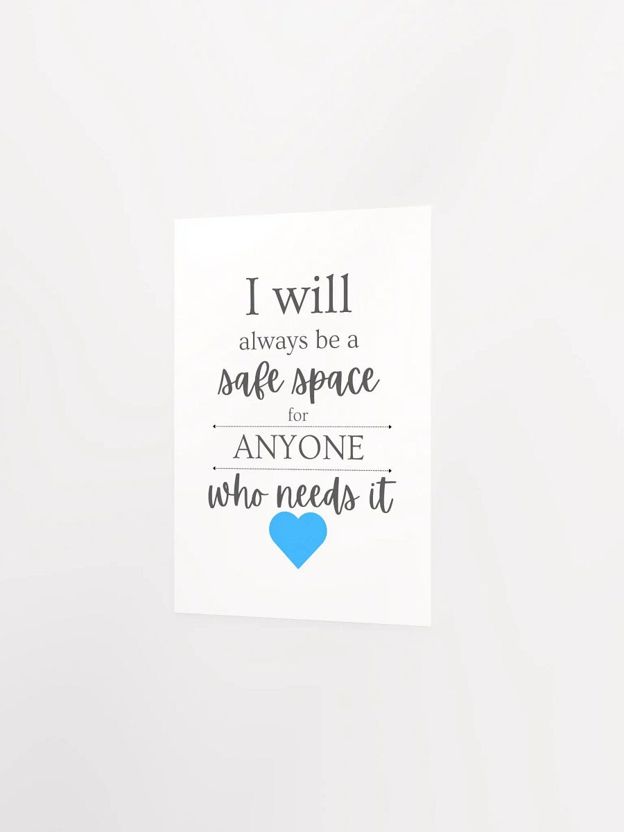 "Safe Space" Matte Poster product image (10)