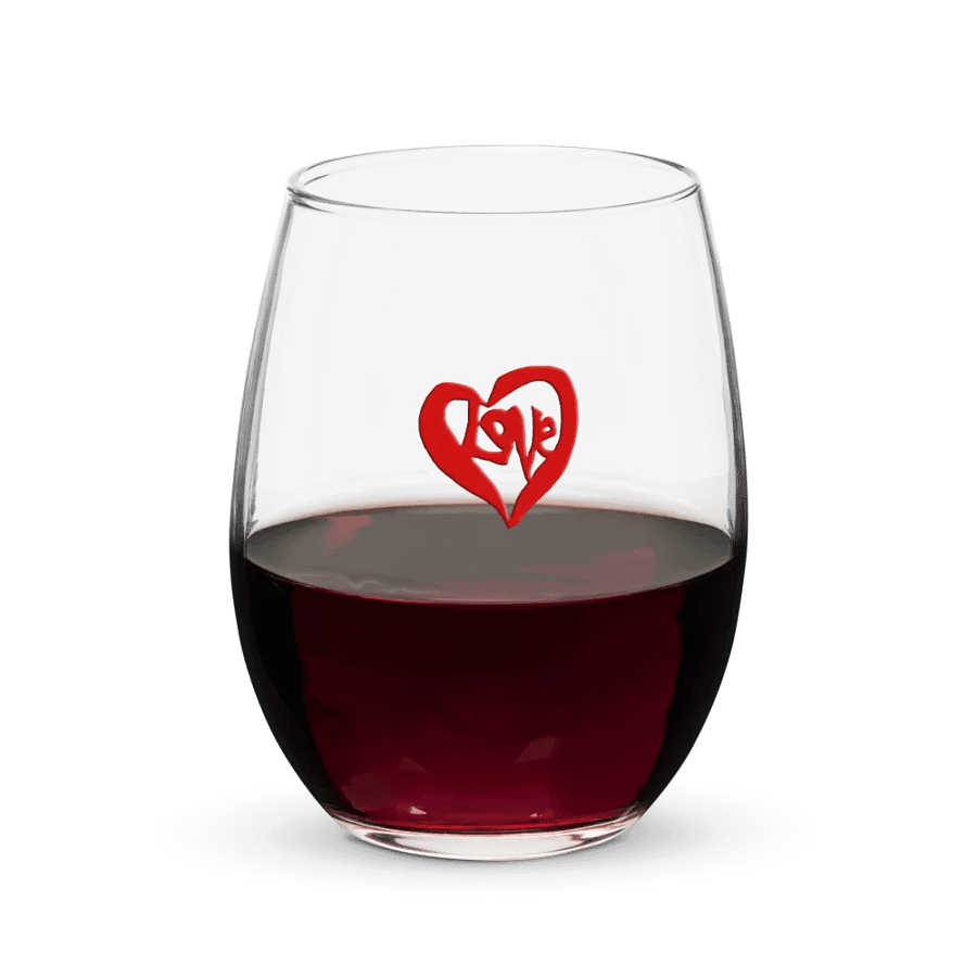 Love Inside Heart Stemless Wine Glass product image (5)
