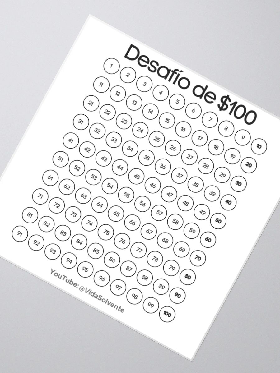 Pegatinas del desafío del ahorro de $100 product image (2)