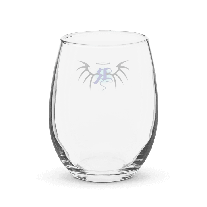 RafaZafar Logo Stemless Wineglass (blue aura) product image (2)