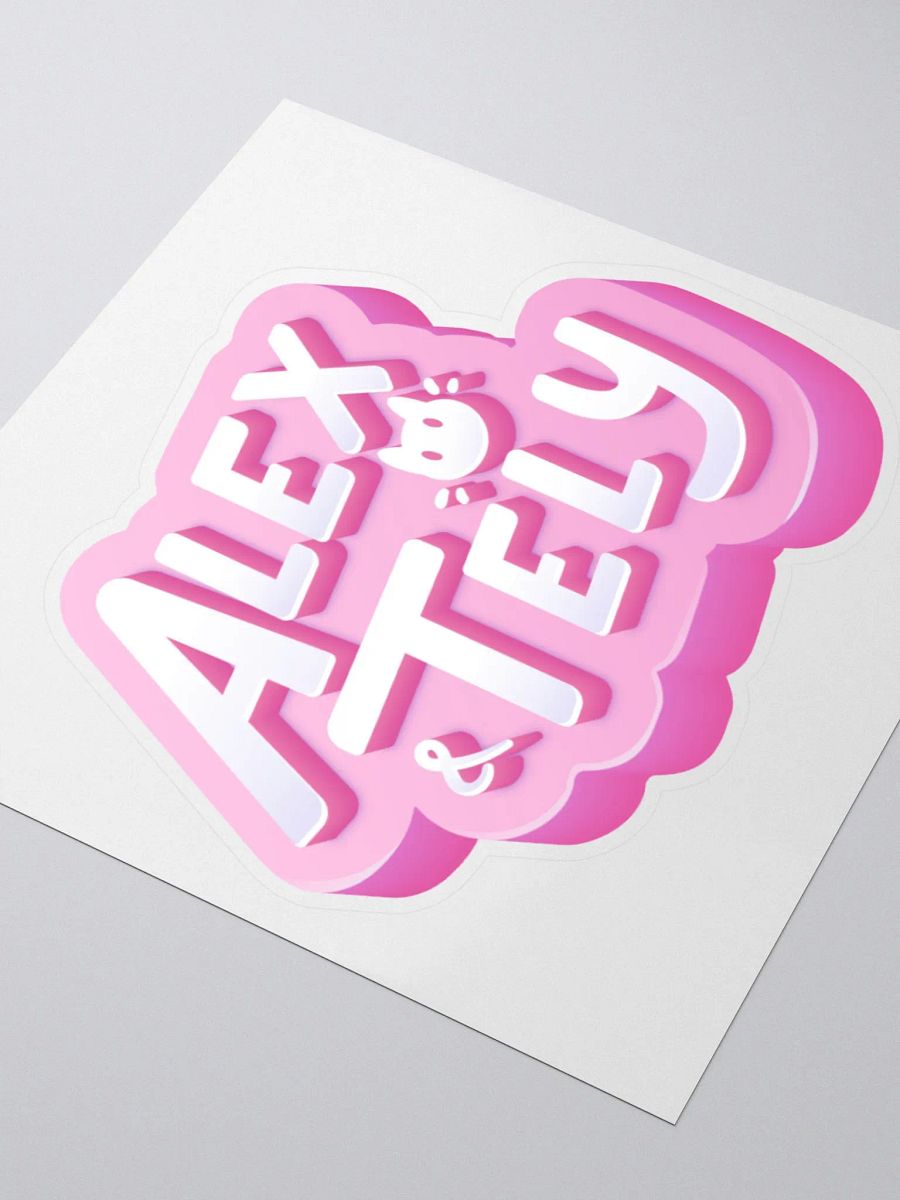 Alex & Tely Pink Logo Sticker product image (9)