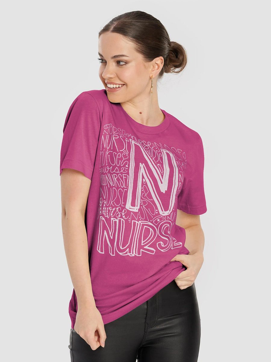 Nurse Typography Tee product image (8)