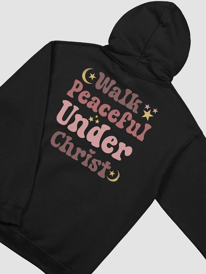 Walk Peaceful Under Christ Gildan Hoodie - Back product image (2)