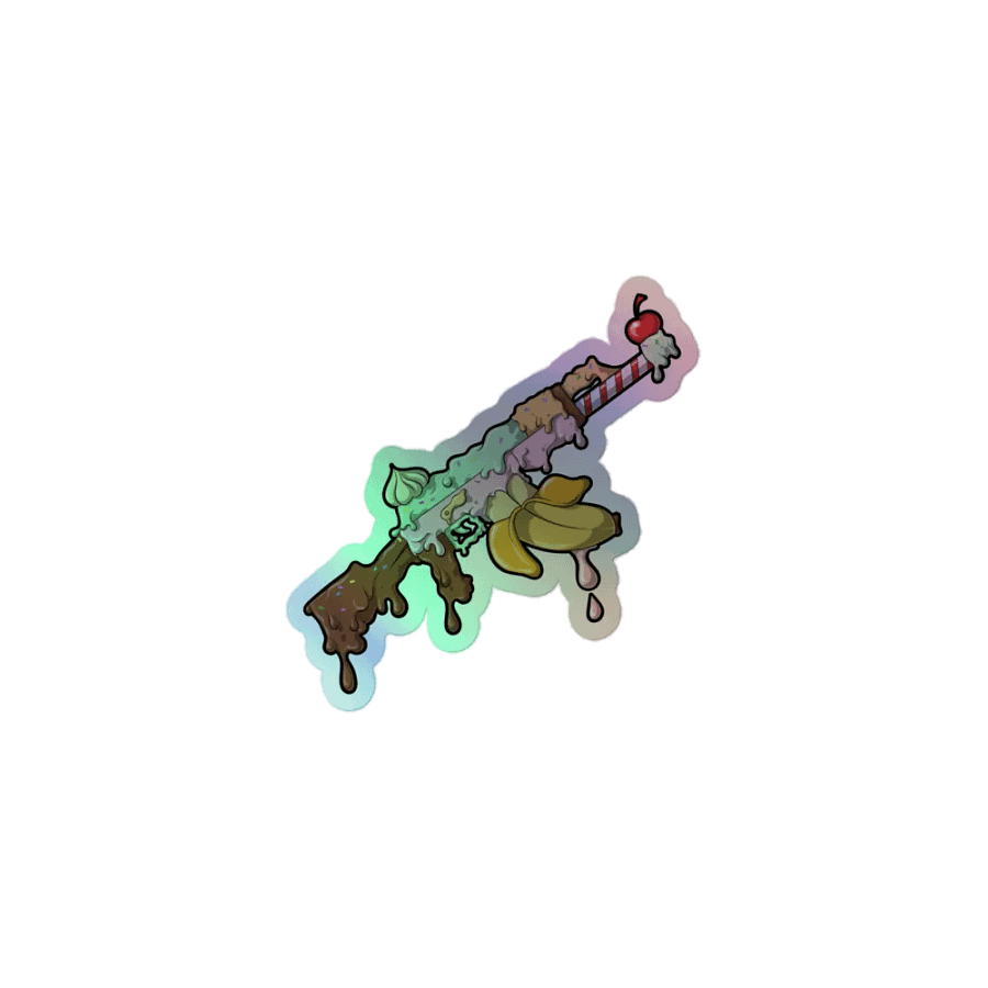 Sundae Shooter- Holo Foil Sticker product image (1)