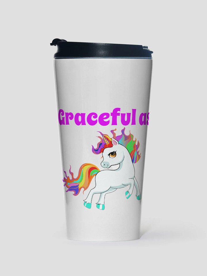 As Graceful as a Unicorn Travel Mug product image (1)