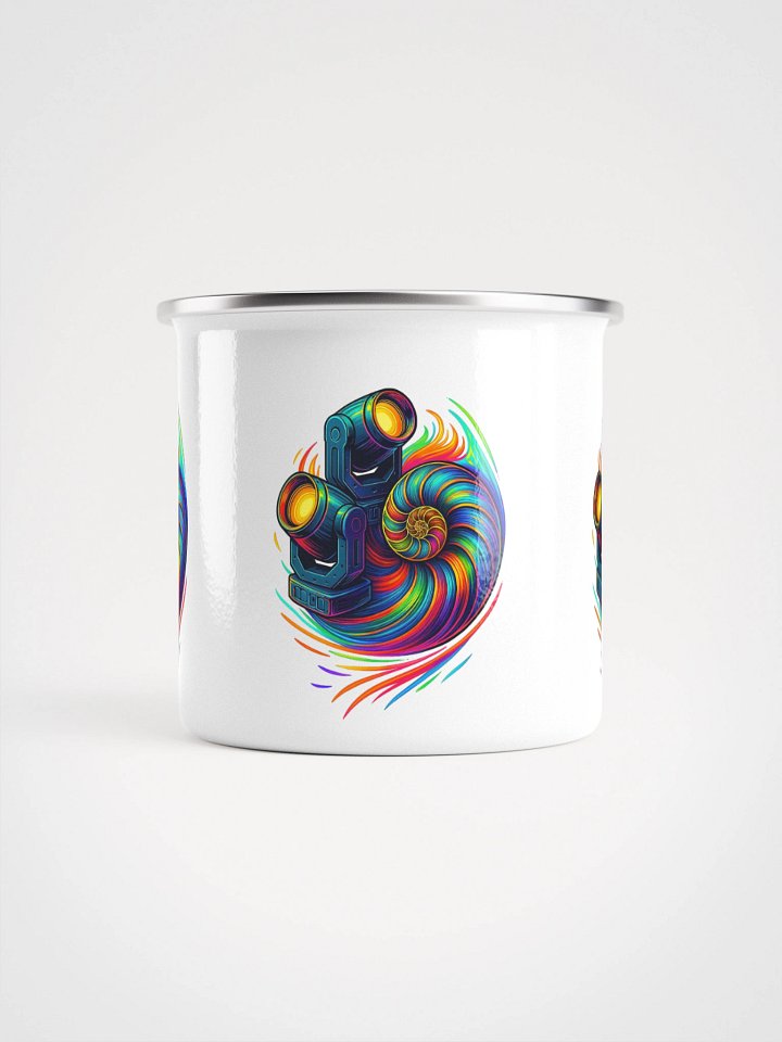 Theatrically Jerry: "Neon Nautilus" Moving Head LightEnamel Mug product image (2)