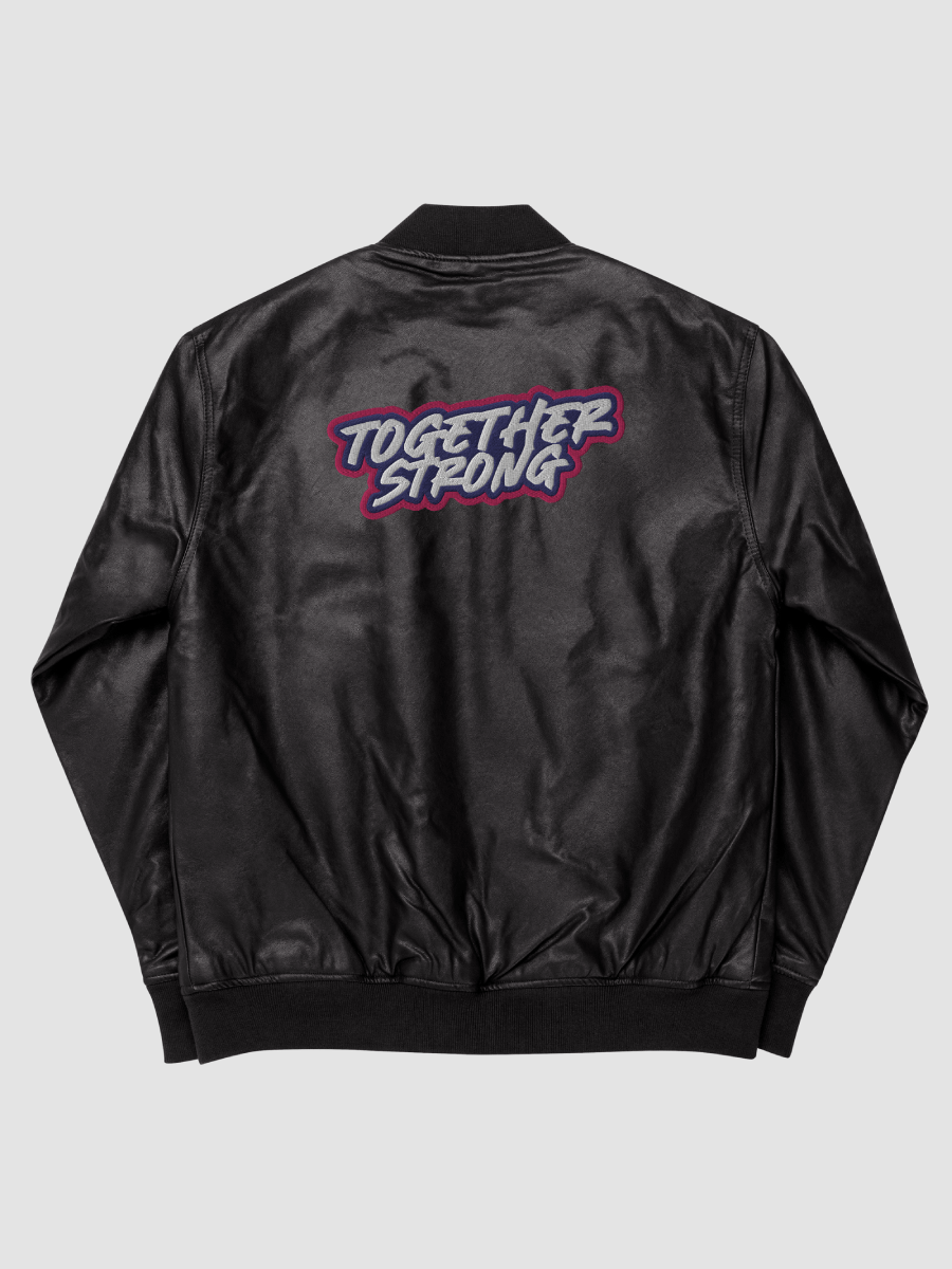 Gorillas Faux Leather Bomber Jacket product image (3)