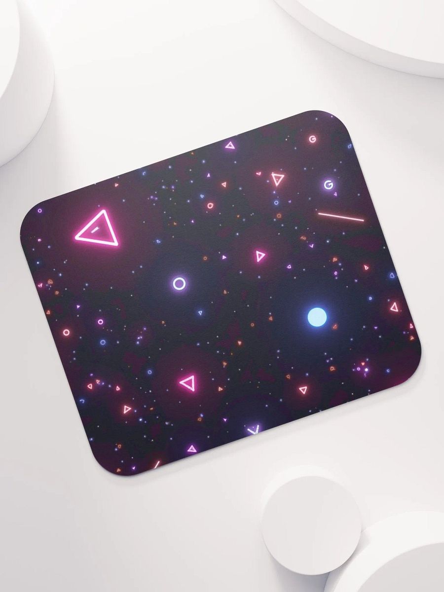 Neon Geometric Glow Mouse Pad product image (7)
