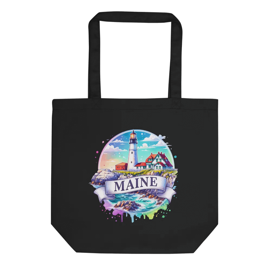 Maine Retro Tote Bag product image (2)