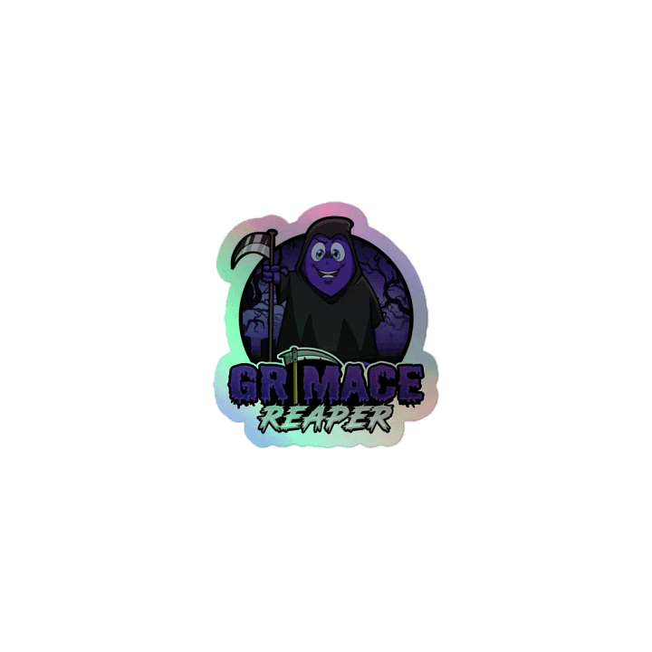 Grimace Reaper Holographic Sticker product image (1)