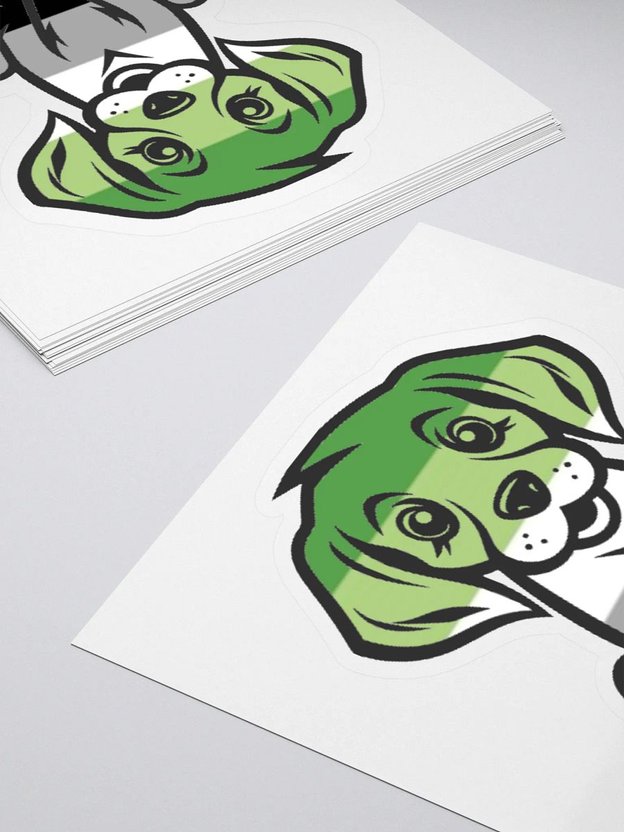 Aromantic Pride Puppy Sticker product image (4)