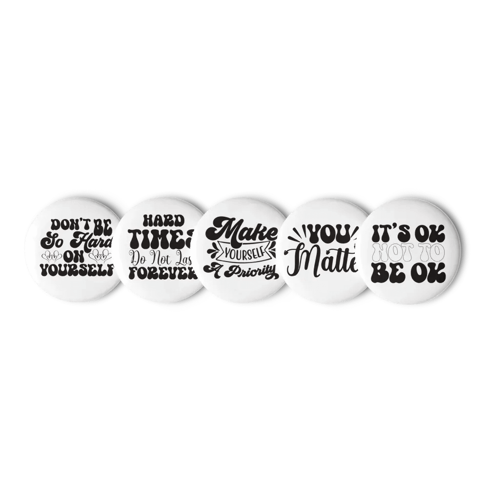 Encouragement Mental Motivation Button Pins Set product image (4)