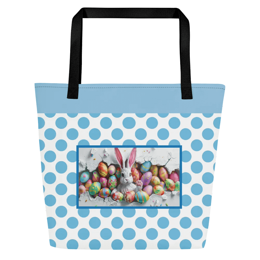Easter Bliss Blue Bunny Tote product image (1)