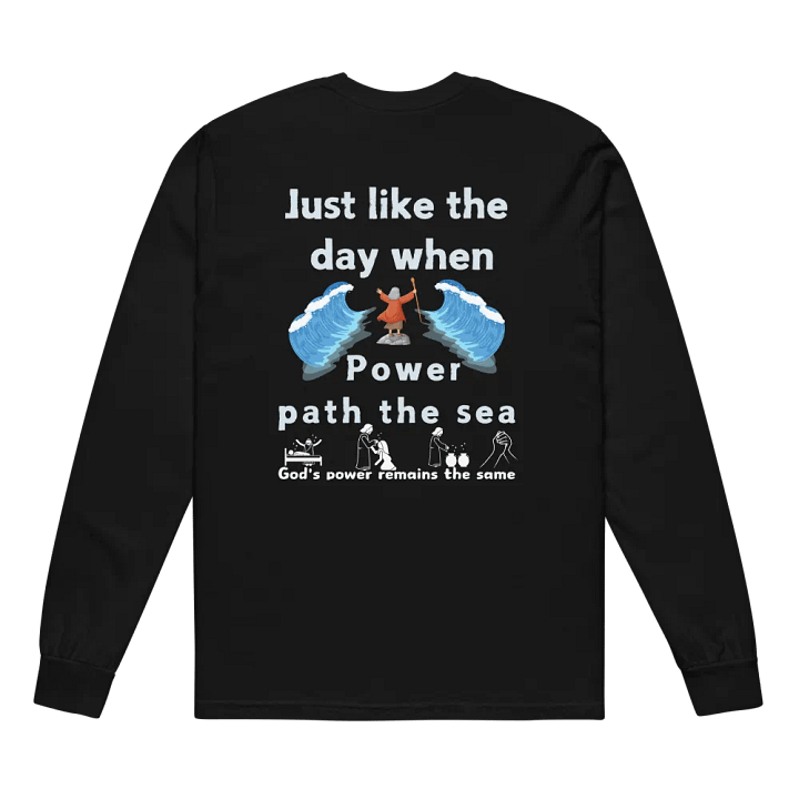 Just like the day when power path the sea Unisex long sleeve product image (1)
