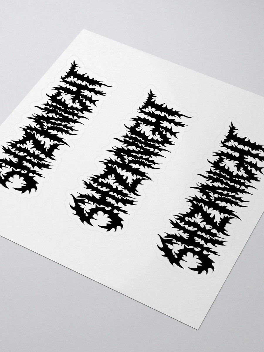 Shizknight Sticker Sheet (Black) product image (3)