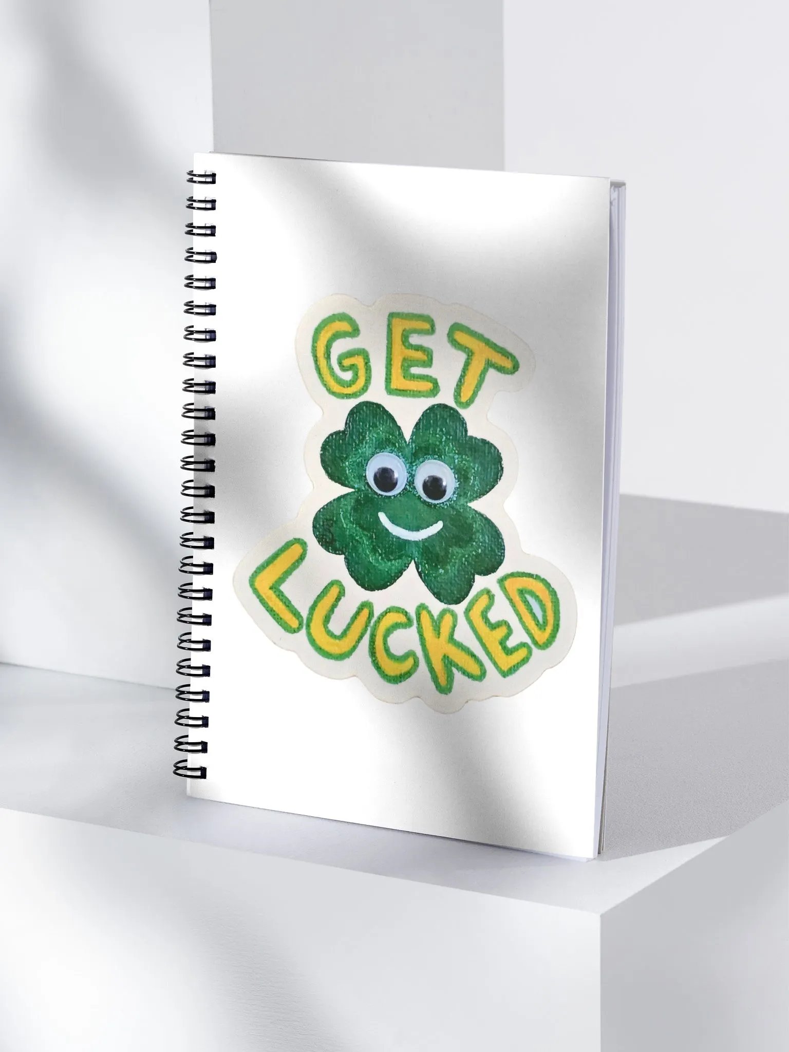 Get Lucked Clover Spiral Notebook product image (4)