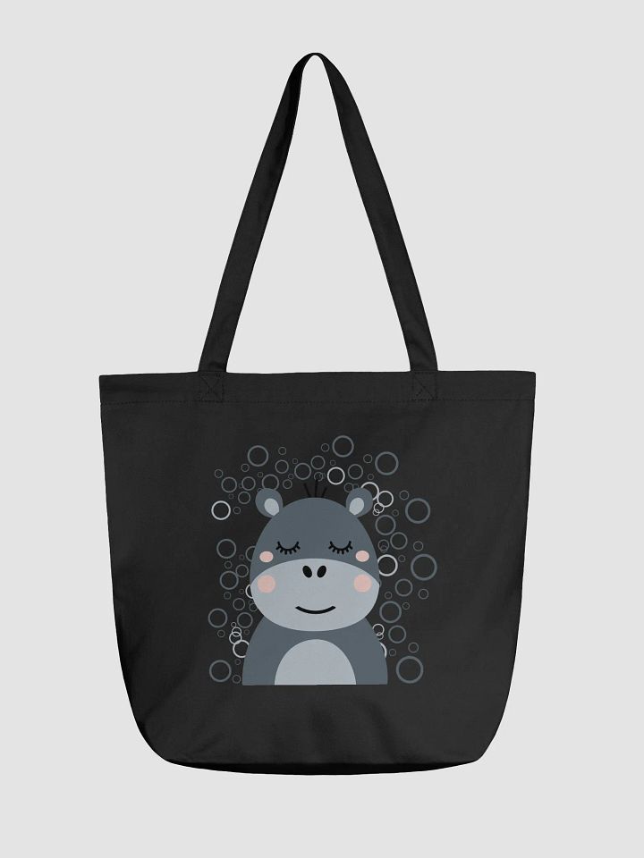 Blush Hippo Eco Tote Bag product image (1)