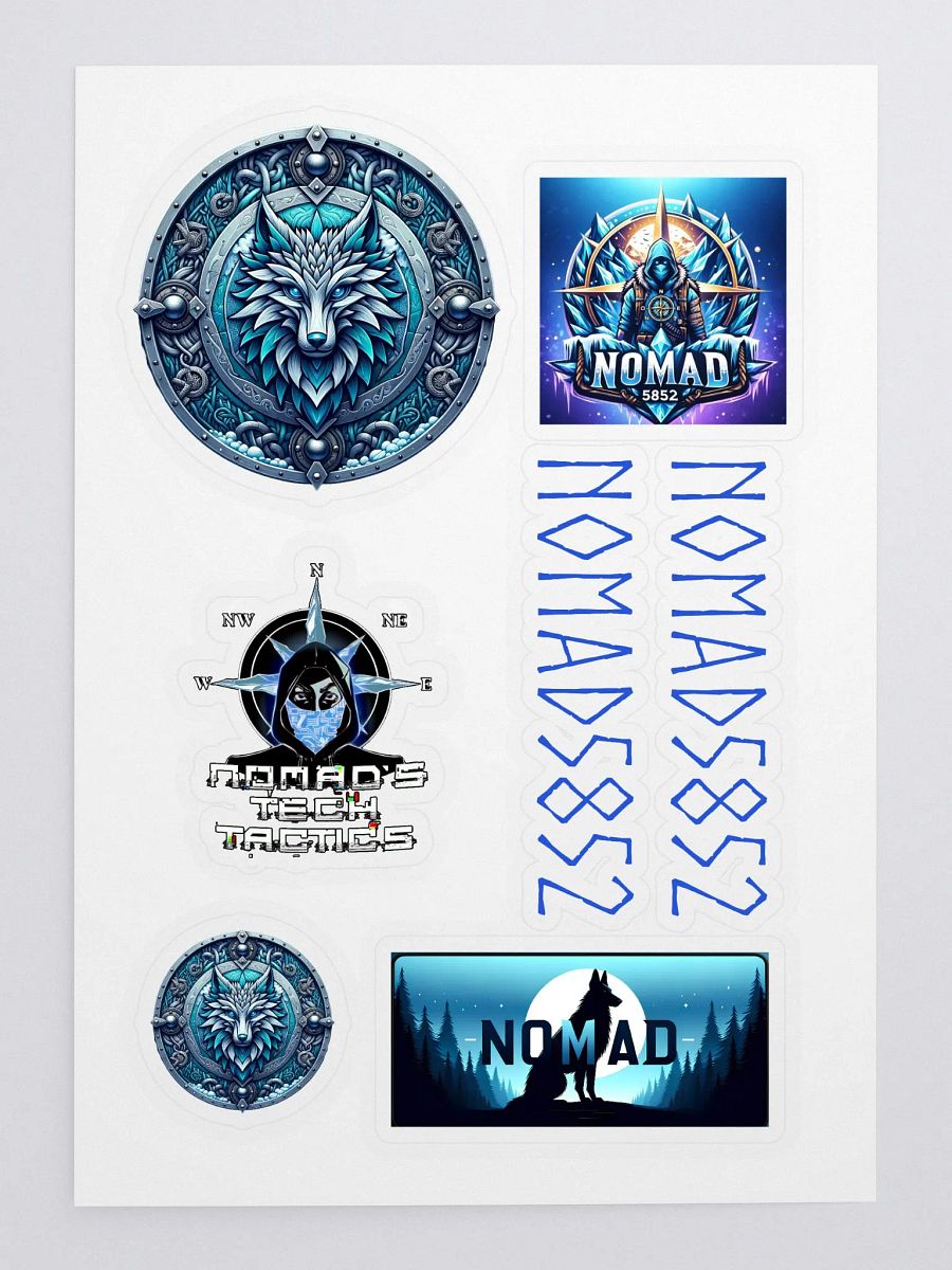 Mystic Wolf Shield Sticker Sheet product image (3)