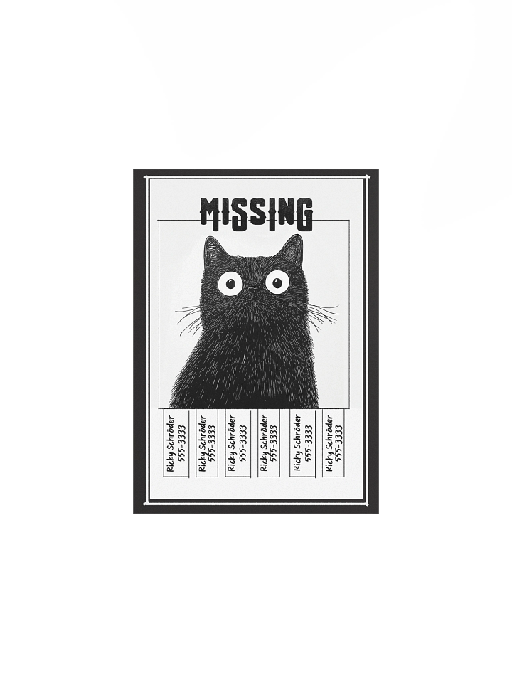 Ricky Schröder's Missing Cat Poster product image (3)