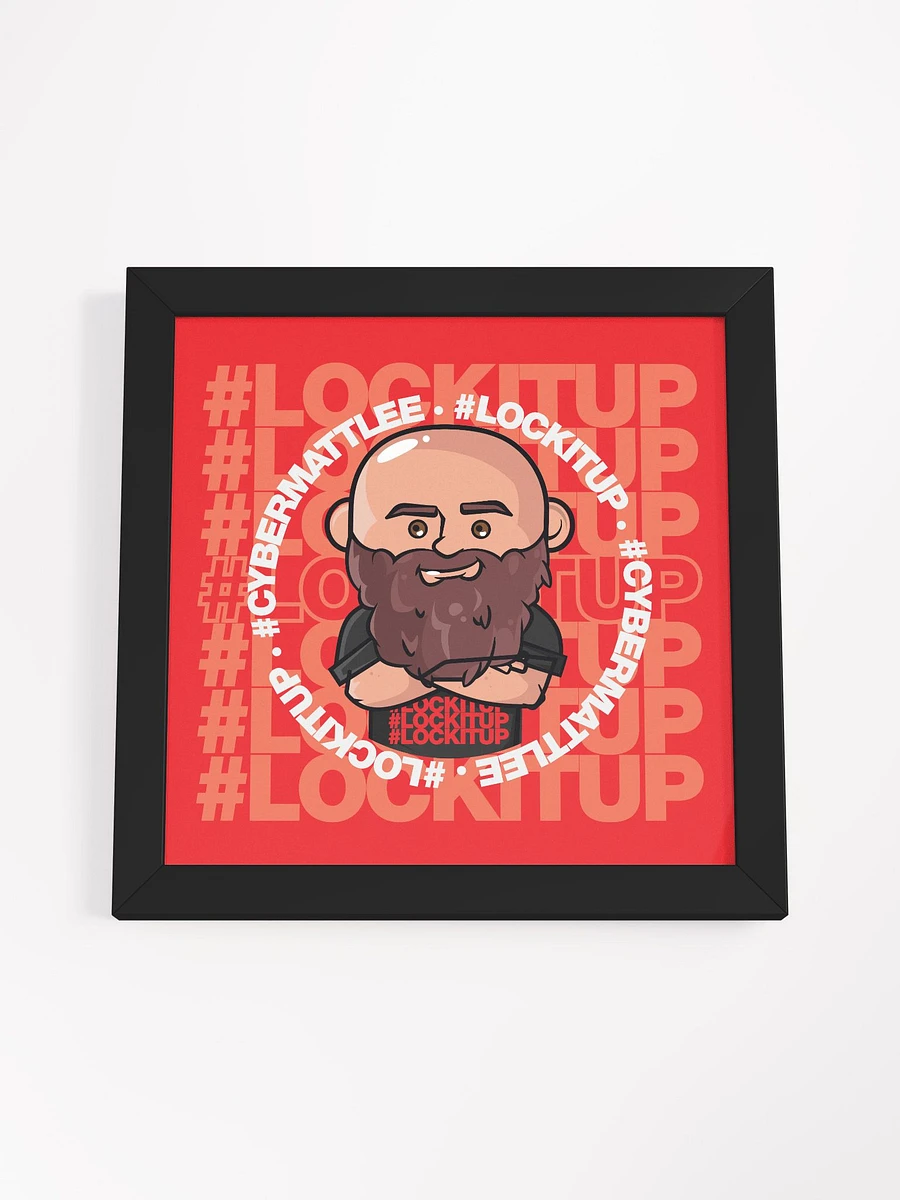 Matt Lee #LOCKITUP - Framed Print (Red) product image (4)