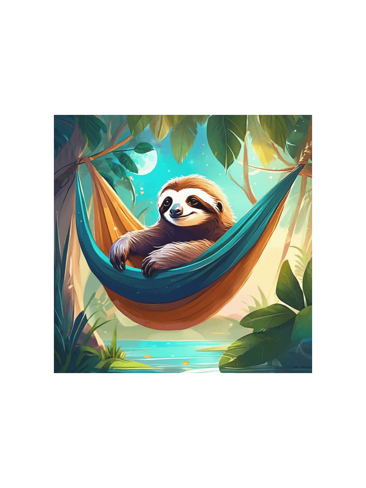 Sloth Serenity Matte Poster product image (5)