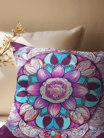 Moonlit Garden Mandala - Pillow product image (2)