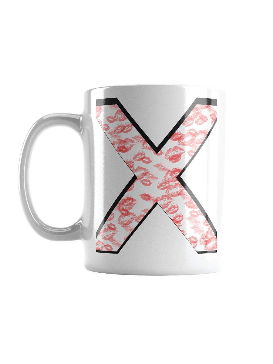White X Red Lipstick Kisses | Glossy White Mug product image (18)