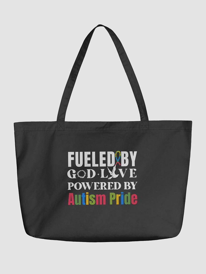 Fueled By God, Powered By Autism Pride, Autism Eco Tote Bag product image (1)