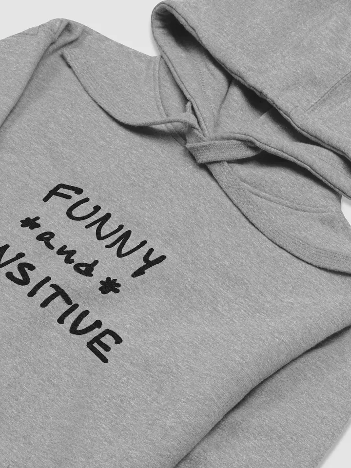 FUNNY *and* SENSITIVE printed heavyweight hoodie product image (1)