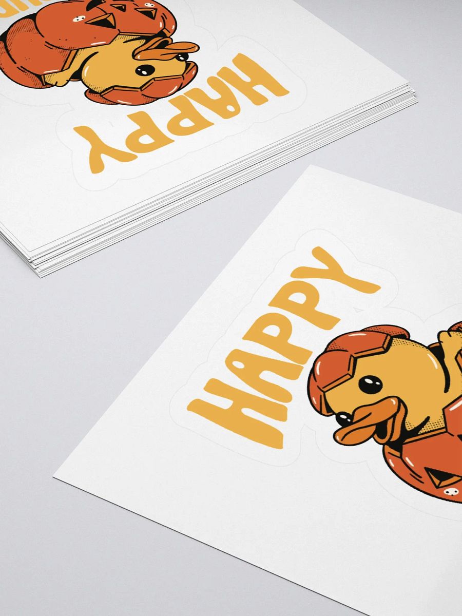Happy Birthday (Rubber Duck Pumpkin) Sticker product image (4)