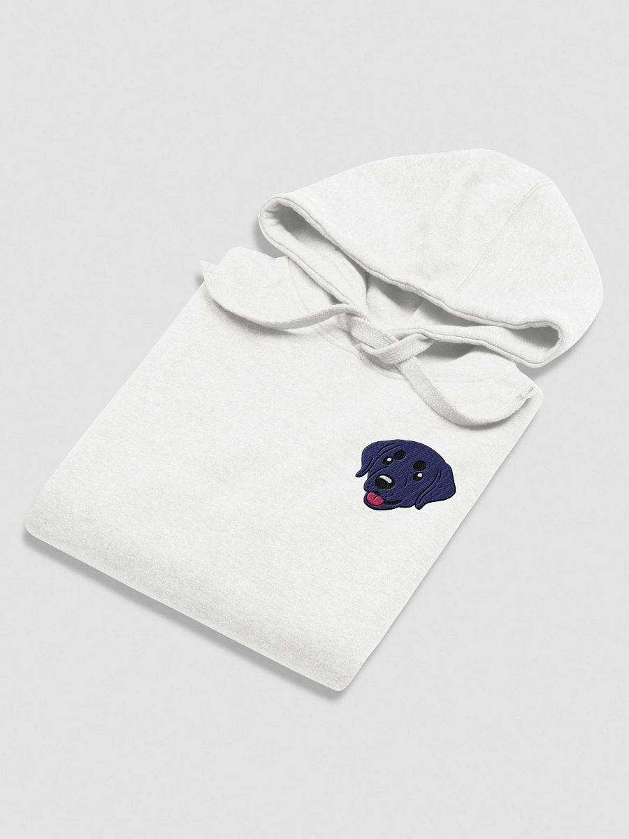 Happy Black Labrador Retriever Pup Embroidered Unisex Premium Hoodie product image (9)